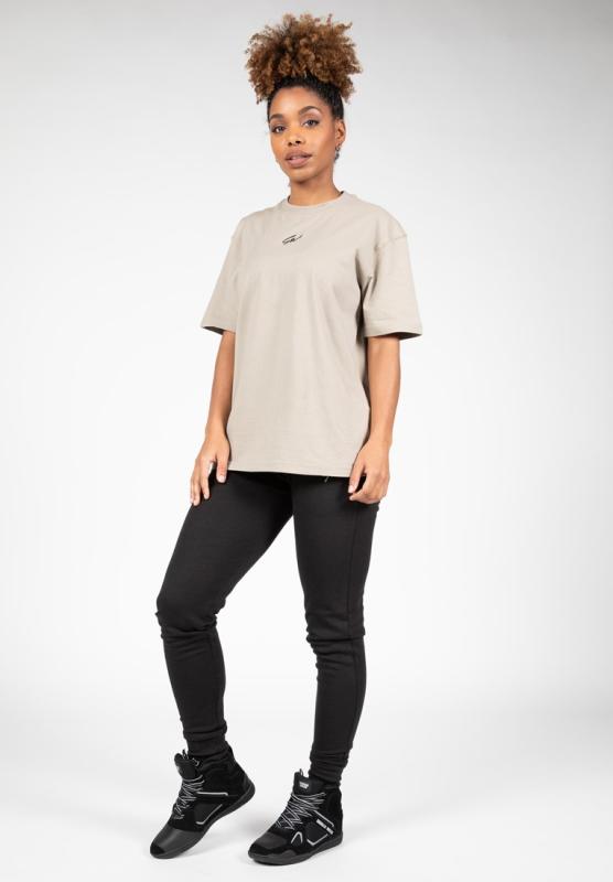 Gorilla Wear Женская футболка Bixby Oversized T-Shirt Beige