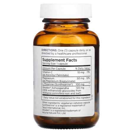 Metabolic Maintenance, Ashwagandha Plus, смесь L-теанина и магния, 60 капсул