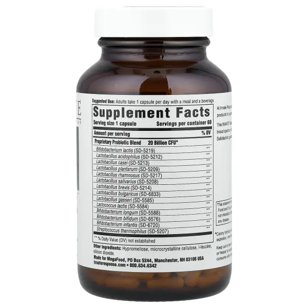 Innate Response Formulas, Flora 20-14, повышенной силы действия, 60 капсул – оригинальная продукция AthleticFuel