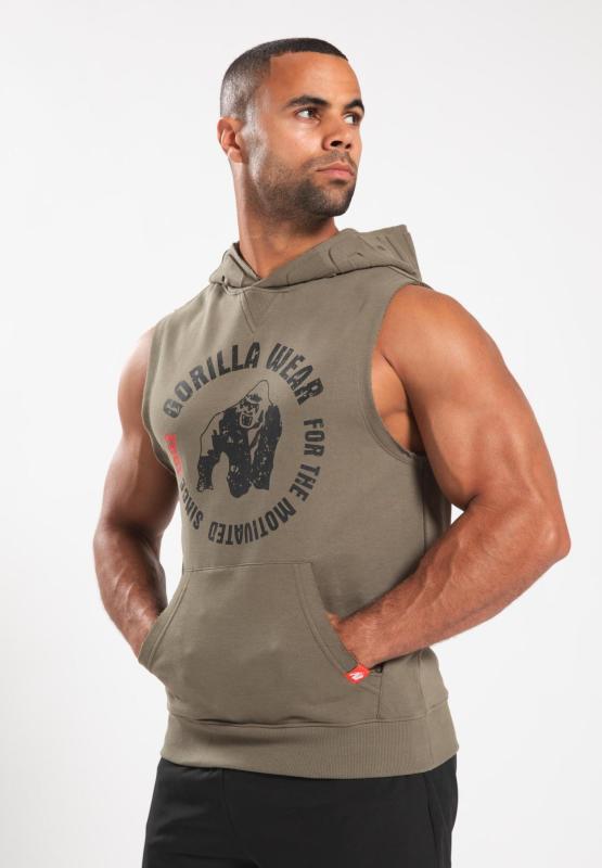 Gorilla Wear Безрукавка Marshall Sleeveless Hoodie Army Green