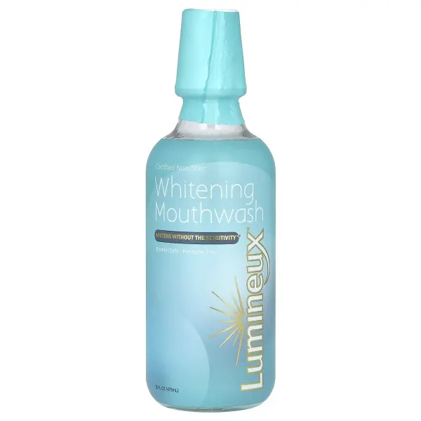 Lumineux Oral Essentials, сертифицированный нетоксичный отбеливающий ополаскиватель для рта, 473 мл