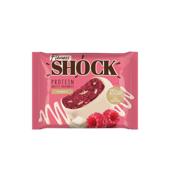 Fitnes SHOCK Брауни в белом шоколаде 50 гр