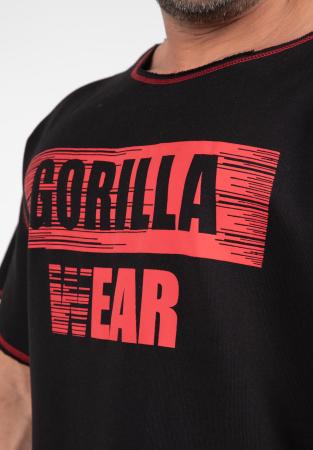 Gorilla Wear Футболка Wallace Workout Top - Black/Red