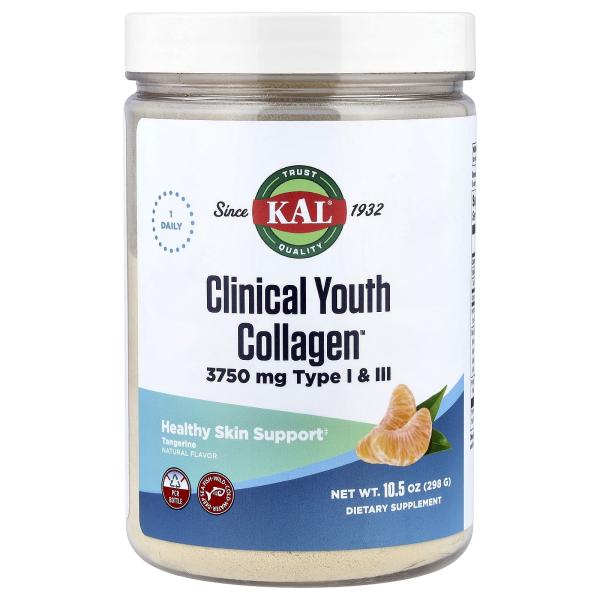 KAL, Clinical Youth Collagen ™, мандарин, 298 г (10,5 унции)