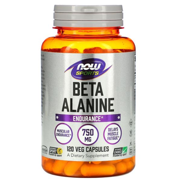 NOW Foods Sports Бета-аланин 750 мг 120 капсул