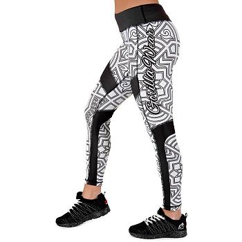Gorilla Wear Женские тайтсы Pueblo Tights Black/White