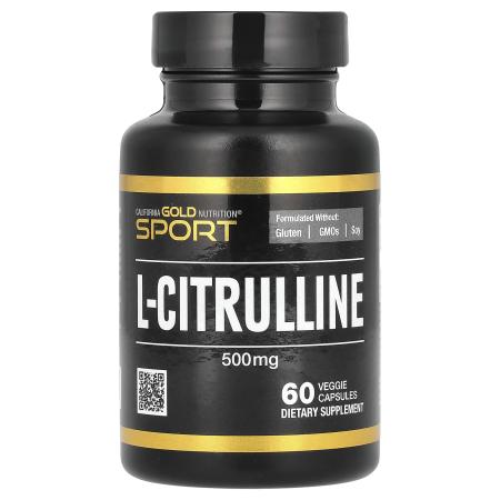 California Gold Nutrition, L-цитруллин, 500 мг, 60 растительных капсул