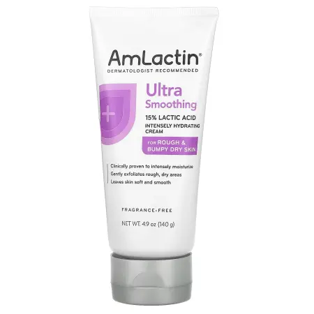 AmLactin, Ultra Smoothing, интенсивно увлажняющий крем, для огрубевшей и сухой кожи, 140 г (4,9 унци