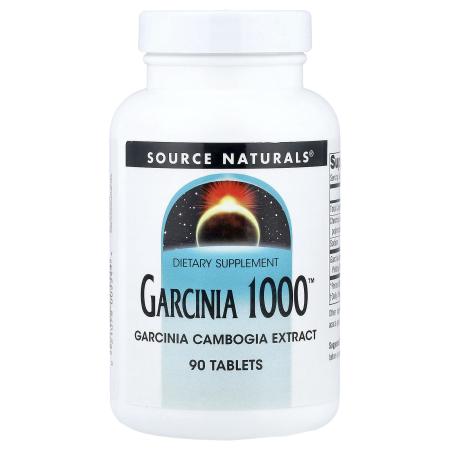 Source Naturals, Гарциния 1000 (Garcinia 1000), 90 таблеток – оригинальная продукция AthleticFuel