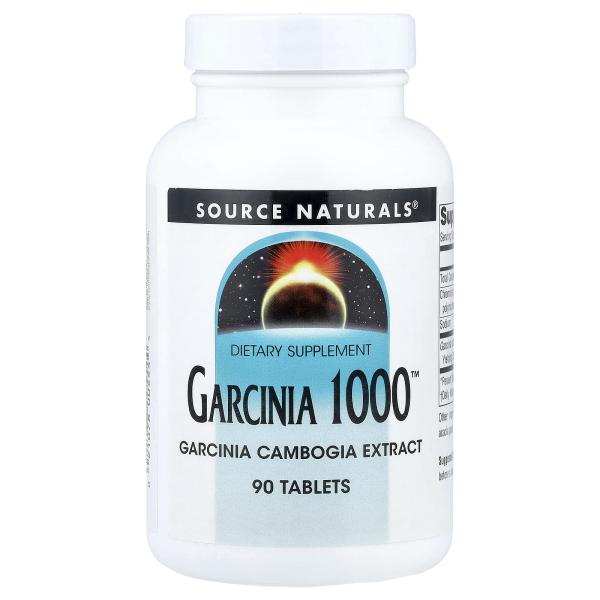 Source Naturals, Гарциния 1000 (Garcinia 1000), 90 таблеток – оригинальная продукция AthleticFuel