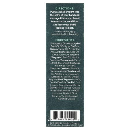 Badger, Navigator Class, Масло для бороды, бергамот и ваниль, 1 жидкая унция (29,6 мл)