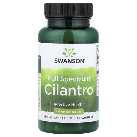 Swanson, Кинза полного спектра, 425 мг, 60 капсул