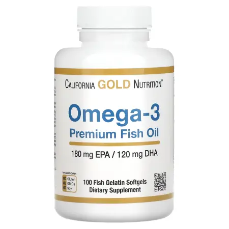 California Gold Nutrition Omega-3 Premium fish oil 100 капс.