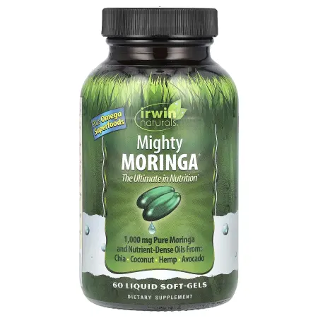 Irwin Naturals, Могучая моринга, 60 гелевых капсул – оригинальная продукция AthleticFuel