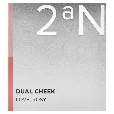 2aN, Dual Cheek, оттенок 02 Love, розовый, 9 г