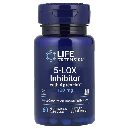 Life Extension Ингибитор 5-LOX с ApresFlex 100 мг 60 вегетарианских капсул