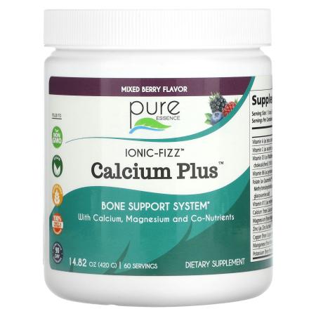 Pure Essence, Ionic-Fizz, Calcium Plus, ягодное ассорти, 420 г (14,82 унции) – оригинальная продукция AthleticFuel