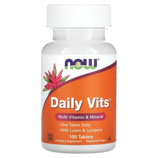 NOW Foods Daily Vits Мультивитамины и минералы 100 таблеток