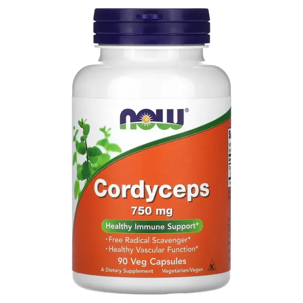 Now Foods Кордицепс 750 мг 90 вегетарианских капсул