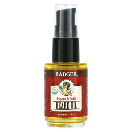 Badger, Navigator Class, Масло для бороды, бергамот и ваниль, 1 жидкая унция (29,6 мл)