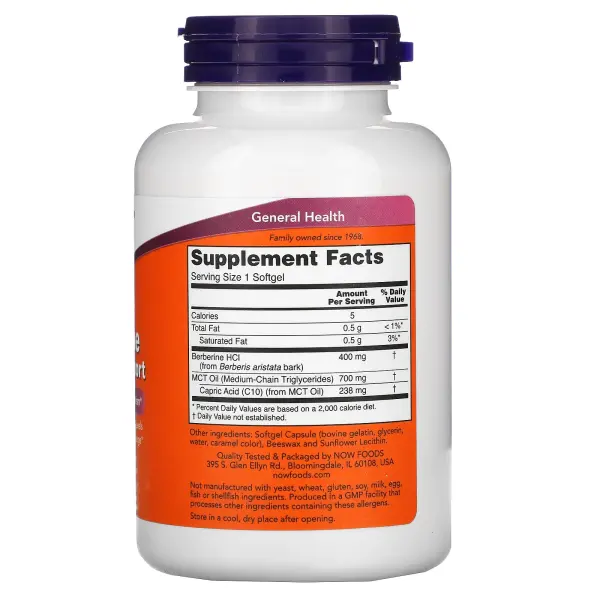 NOW Foods, берберин и глюкоза, 90 капсул – оригинальная продукция AthleticFuel
