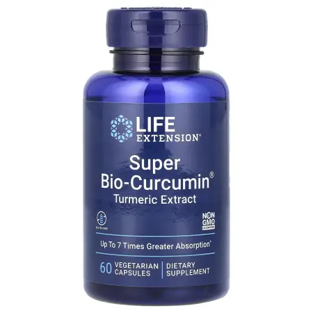 Life Extension, Super Bio-Curcumin, куркумин, 60 вегетарианских капсул