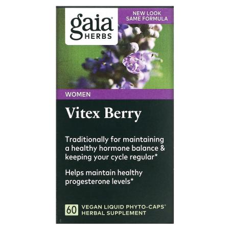 Gaia Herbs Витекс добавка для женщин 60 веганских капсул