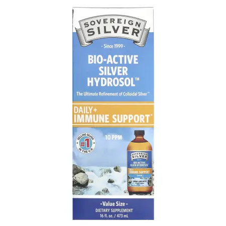 Sovereign Silver, Bio-Active Silver Hydrosol, 10 мкг/мл, 473 мл (16 жидк. унций)