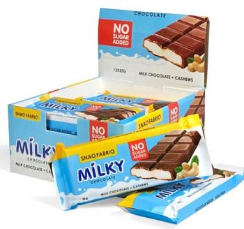 Bombbar SNAQ FABRIQ Milky Молочный шоколад 55 г Bombbar SNAQ FABRIQ Milky Молочный шоколад 55 г