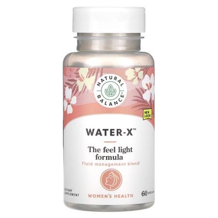 Natural Balance, Water-X для женского здоровья, 60 растительных капсул – оригинальная продукция AthleticFuel