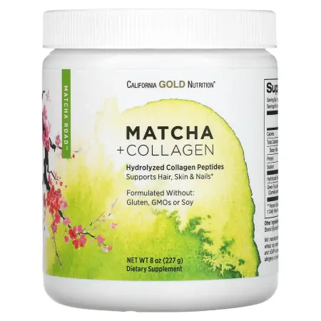 California Gold Nutrition, MATCHA ROAD, Matcha + Collagen, 8 oz (227 g)