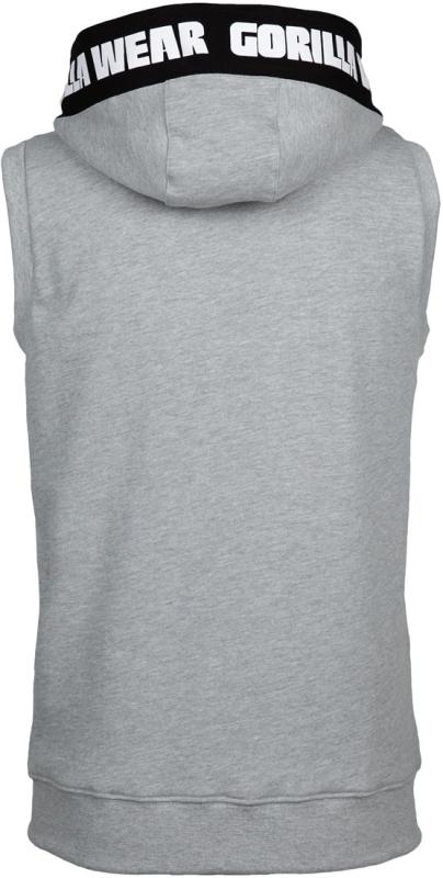 Gorilla Wear Безрукавка Milwaukee S/L Zipped Hoodie Gray Melange