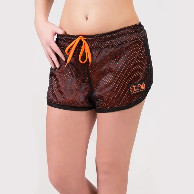 Gorilla Wear Женские шорты Madison Reversible Short Black/N-Orange