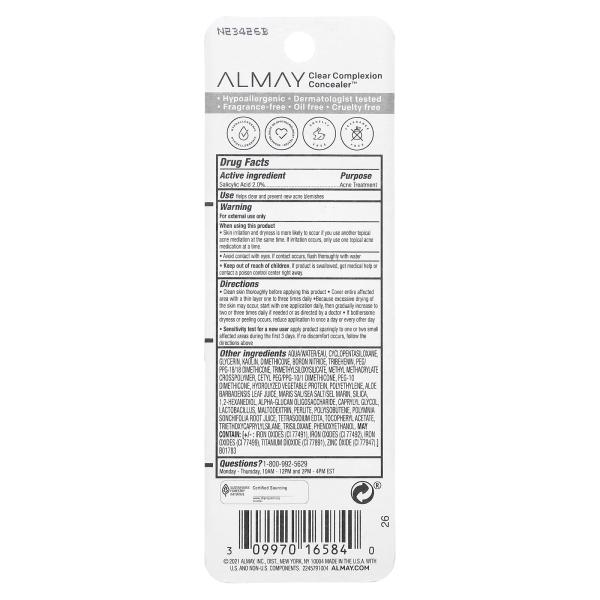 Almay, Консилер для четкого улучшения цвета лица, средний, 300, 9 мл (0,3 жидк. унц.)