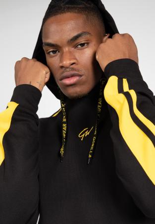 Gorilla Wear Кофта Banks Oversized Hoodie Black/Yellow