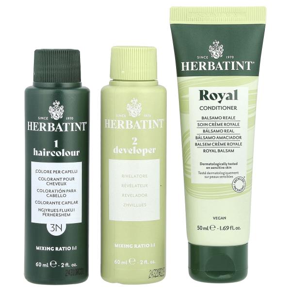 Herbatint, стойкая гель-краска для волос, 3N, темный каштан, 135 мл (4,56 жидк. унций)