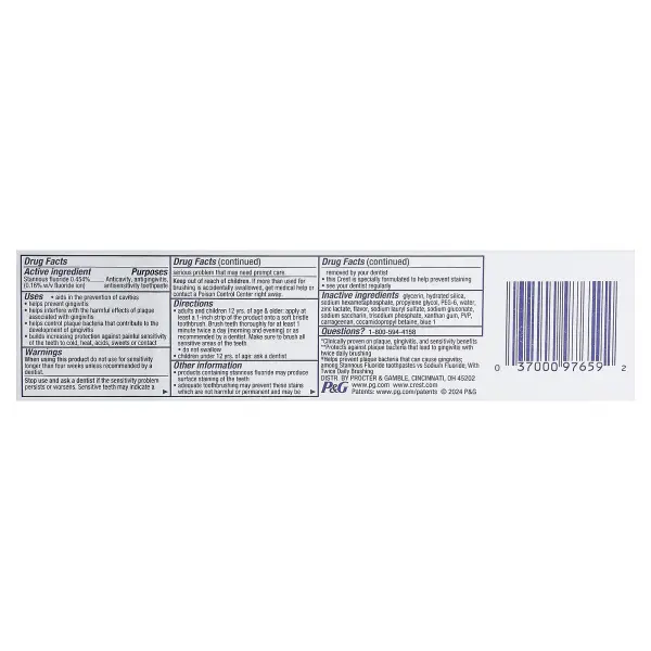 Crest, Pro Health, улучшенная зубная паста с фторидом, защита десен, 144 г (5,1 унции)