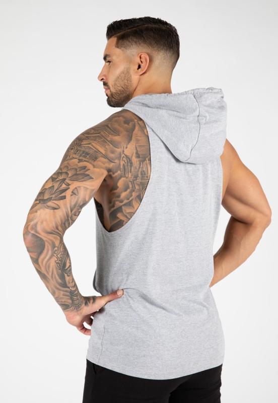 Gorilla Wear Безрукавка Rogers Hooded Tank Top  Gray Melange
