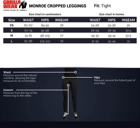 Gorilla Wear Женские леггинсы Monroe Cropped Leggings Gray