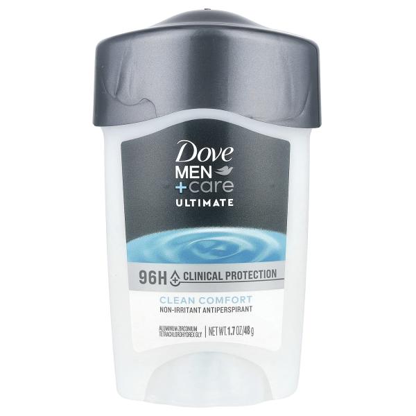 Dove, Men + Care Ultimate, дезодорант-антиперспирант, Clean Comfort, 48 г (1,7 унции) Dove, Men + Care Ultimate, дезодорант-антиперспирант, Clean Comfort, 48 г (1,7 унции)