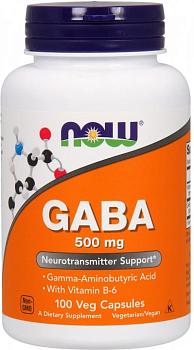 Фото Now Foods GABA Гамма-Аминомасляная Кислота 500 мг 200 капсул
