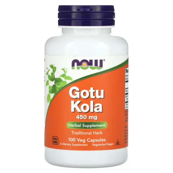 NOW Foods Готу кола 450 мг 100 растительных капсул