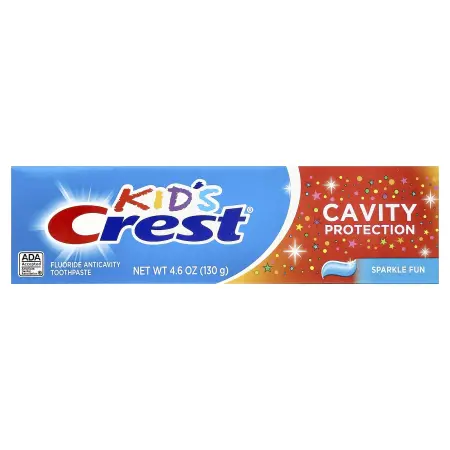 Crest, Kids, Protection, зубная паста против кариеса с фтором, Sparkle Fun, 130 г (4,6 унции)