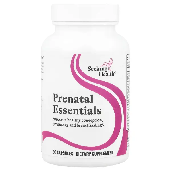 Seeking Health, Prenatal Essentials, 60 вегетарианских капсулSeeking Health, Prenatal Essentials, 60