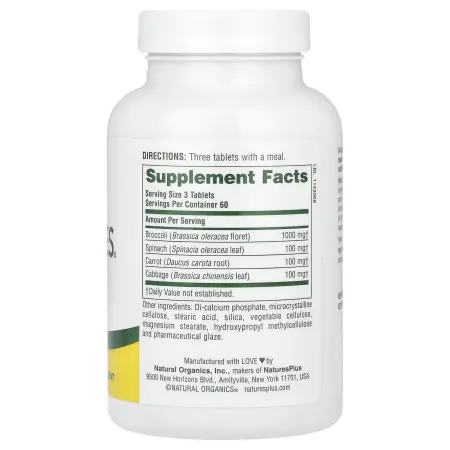 NaturesPlus, Mixed Vegetables, 180 таблеток