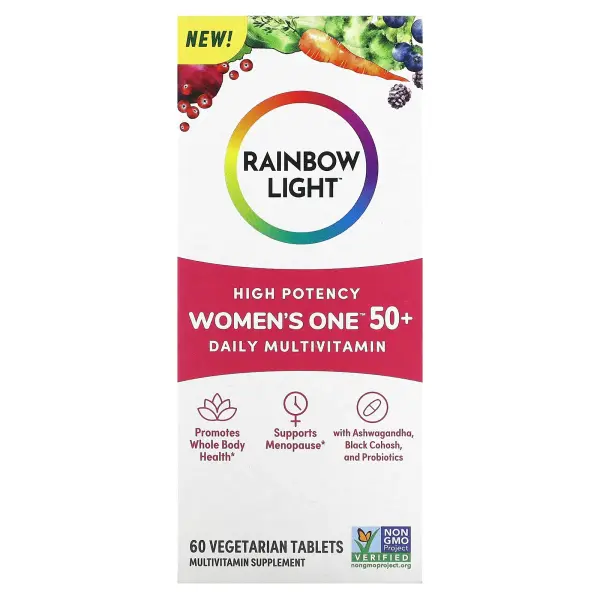 Rainbow Light, Для женщин старше 50 лет, мультивитамины для ежедневного приема, высокая эффективност