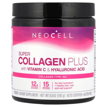 Neocell Super Collagen Plus коллаген с витамином C и гиалуроновой кислотой 195 г (6,9 унции)