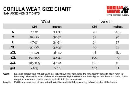 Gorilla Wear Тайтсы San Jose Mens Tights Black