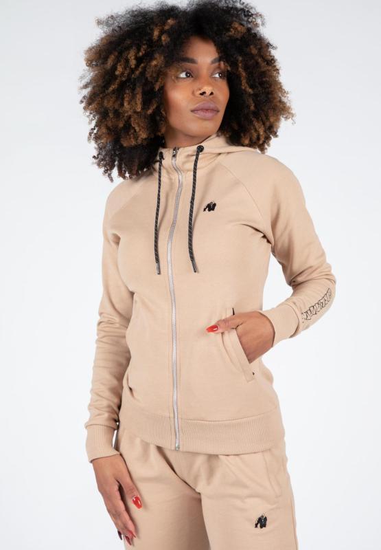 Gorilla Wear   Marion Zipped Hoodie - Beige