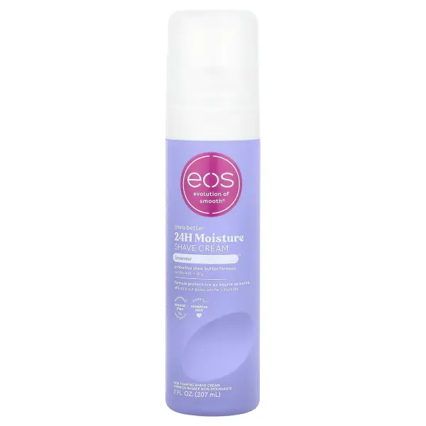 EOS, Shea Better ™, увлажняющий крем для бритья на 24 часа, лаванда, 207 мл (7 жидк. Унций)
